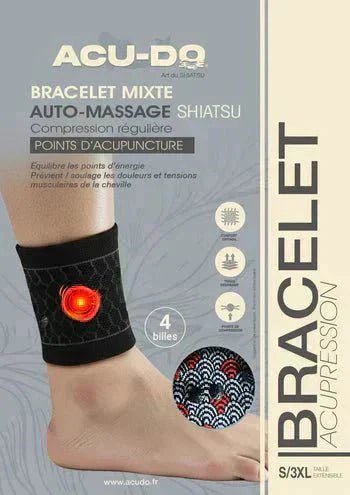 Auto-massage Acu-do chevilles pour soulager et prévenir les douleurs de chevilles, des jambes et rétention d'eau