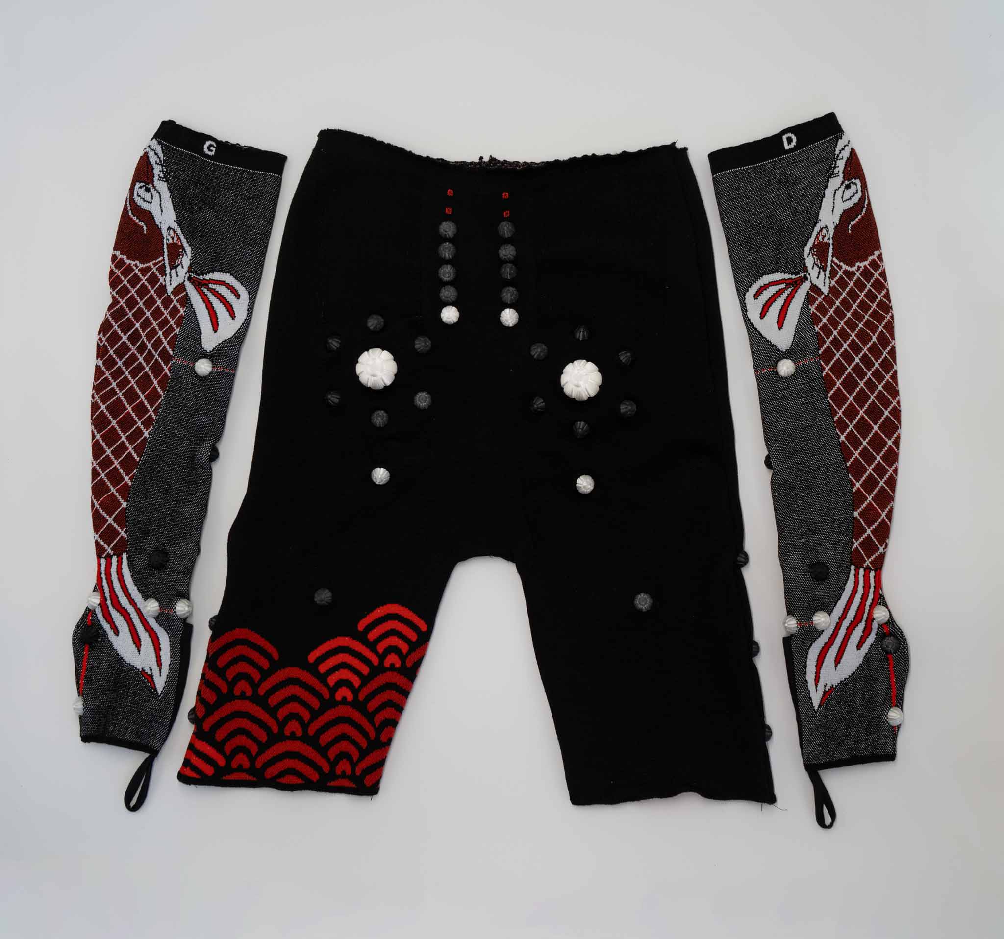 Pack Boxer Dos avec pack Bras droite + bras Gauche Acu-do Bras Noir - Rouge