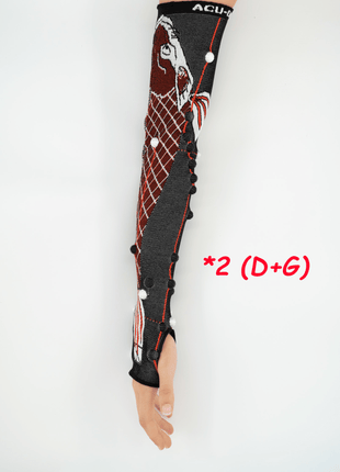 manchon_bras__acu-do_noir_rouge_douleurs_bras_tendinites_tennis_elbow_massage_shiatsu_do-in_auto massage_acupression