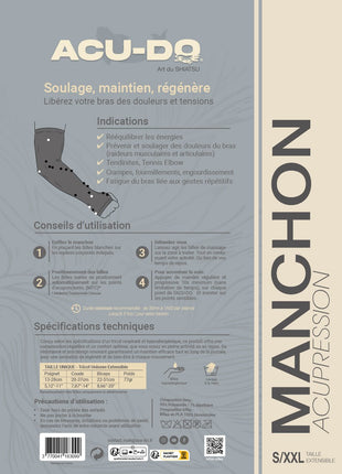 manchon_bras_acu-do_noir_rouge_douleurs_bras_tendinites_tennis_elbow_massage_shiatsu_do-in